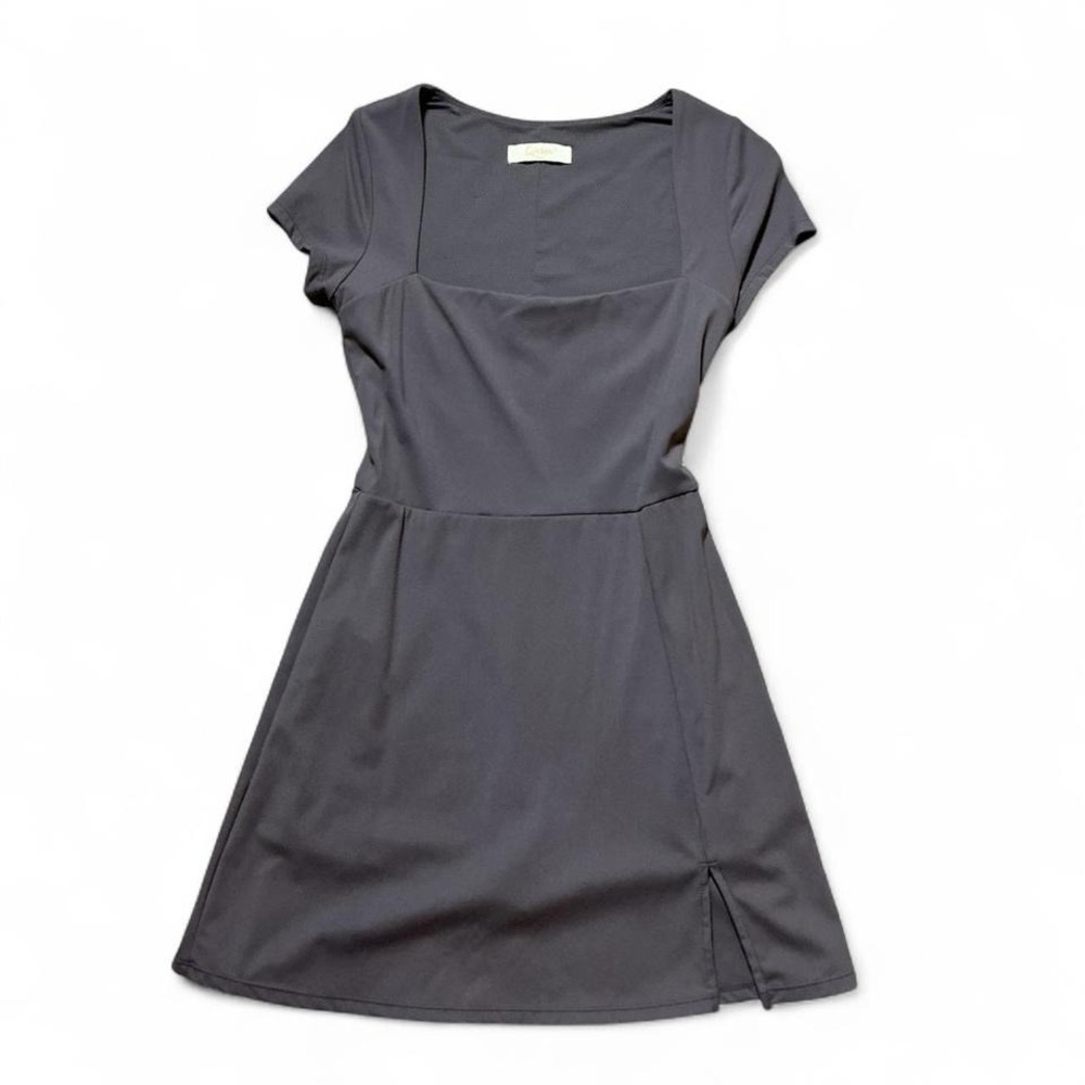 Athletic Works Womens‎ Athleisure Dress Square Neck Short Sleeve Athletic